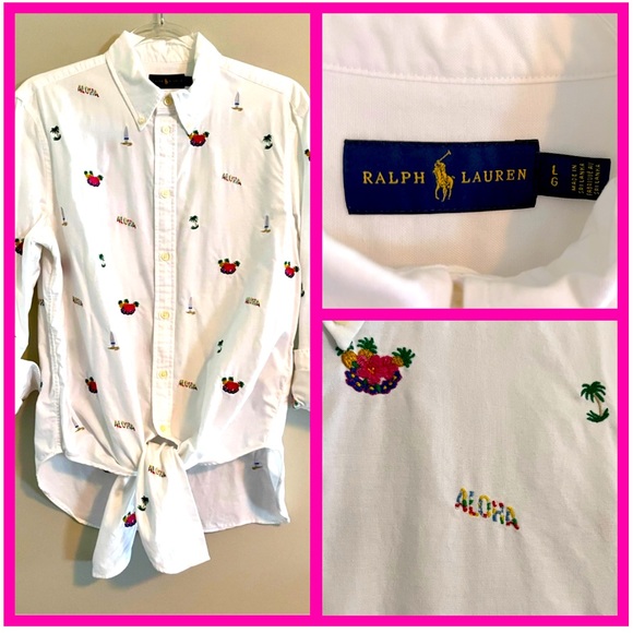 POLO | Ralph Lauren | Lg | ALOHA HAWAII - Picture 2 of 16
